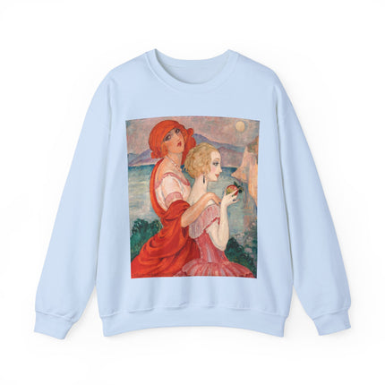 Sur la Route d'Anacapri by Gerda Wegener Heavy Blend™ Crewneck Sweatshirt