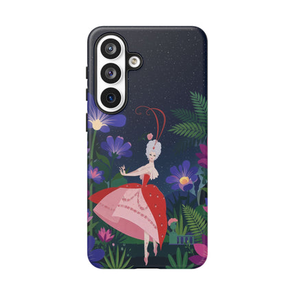 🌺✨ The Lady Of The Starlit Enchanted Garden Phone Case – Art Deco Floral Fantasy