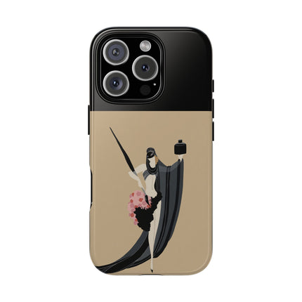 Dancer with Ink & Blossoms Phone Case – Elegant Grace & Artistic Poise