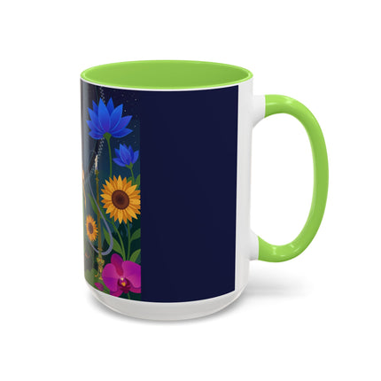 The Lady Of The Starlit Candles Colorful Mugs – Art Deco Theatrical Romance