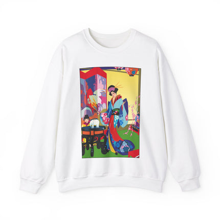 A Timeless Journey by Umberto Brunelleschi Heavy Blend™ Crewneck Sweatshirt