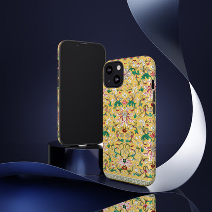 Yellow Botanical Pattern by Owen Jones Phone Cases