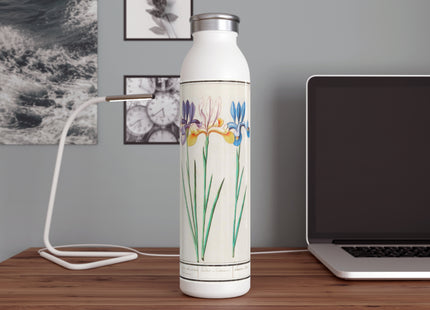 Iris, Iris sibirica by Anselmus Boëtius de Boodt Slim Water Bottle
