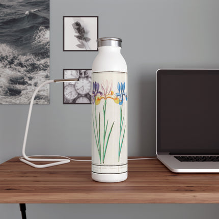 Iris, Iris sibirica by Anselmus Boëtius de Boodt Slim Water Bottle