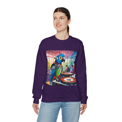 Parrot DJ Unisex Heavy Blend™ Crewneck Sweatshirt
