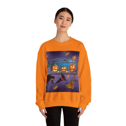 Whimsical Halloween Mischief Unisex Heavy Blend™ Crewneck Sweatshirt
