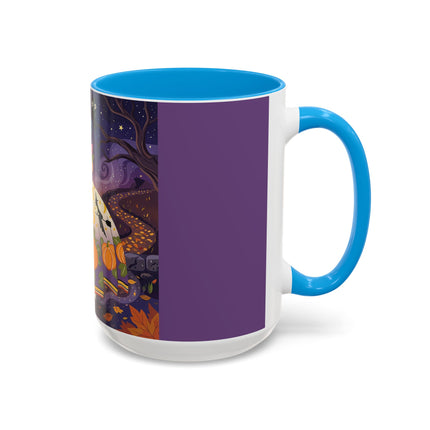 🎃🌙 The Pumpkin Moon Dress Colorful Mug – Whimsical Halloween Fashion