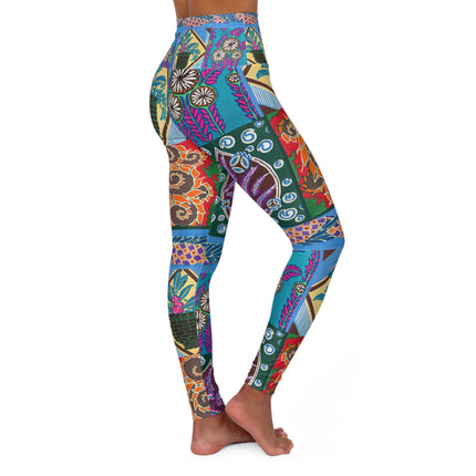 Floral Design by Emile-Alain Séguy High Waisted Yoga Leggings (AOP)