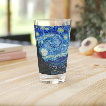 The Starry Night by Vincent Van Gogh Glass, 16oz