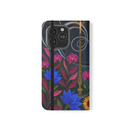 🌙🕯️ The Lady Of The Midnight Garden Flip Case – Art Deco Nocturne