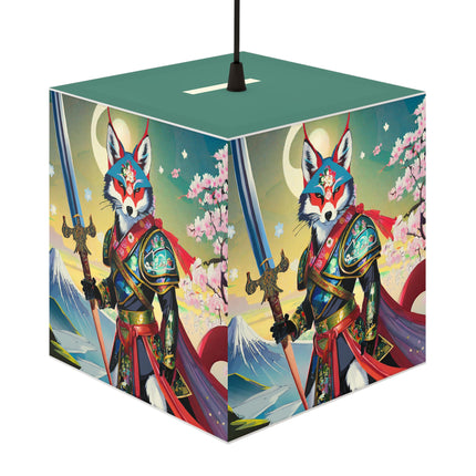 Cyberpunk Samurai Light Cube Lamp