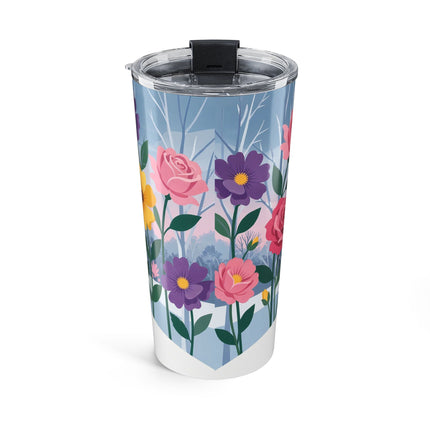 🐇🌹 The Lady With The White Rabbit Tumbler, 20oz – Art Deco Winter Garden