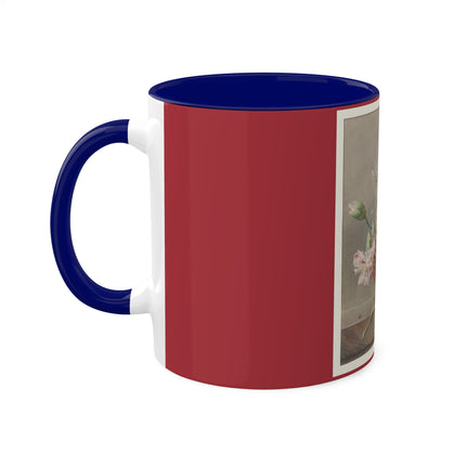 Floral Still Life by Georgius Jacobus Johannes van Os Colorful Mugs, 11oz