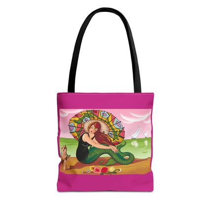 Mermaid Tote Bag with Art Deco Design