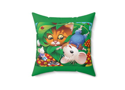 Whimsical Adventure Spun Polyester Square Pillow