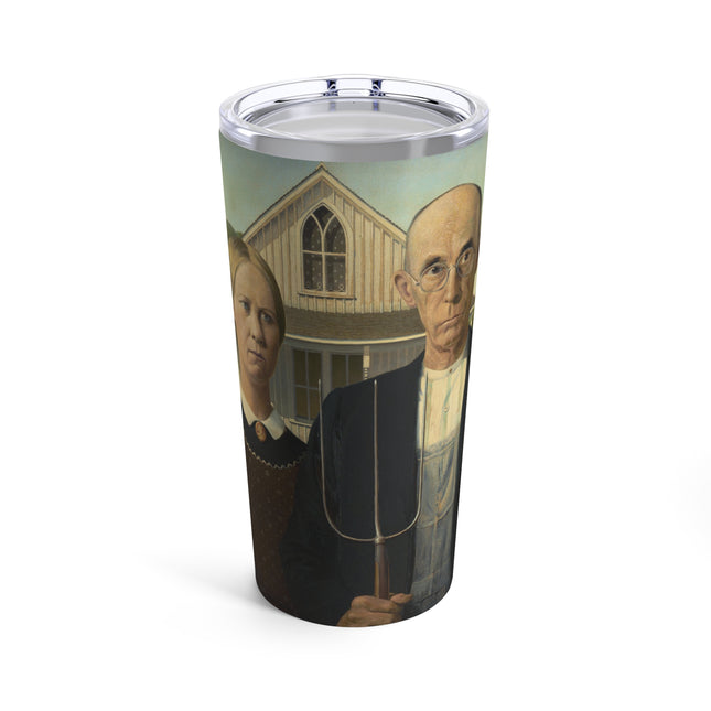 American Gothic by Grant Wood Tumbler 20oz