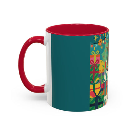 🎄✨ The Lady Of The Christmas Ornament Colorful Mug – Art Deco Holiday Fantasy