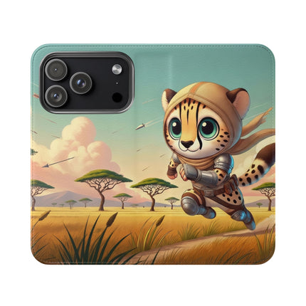 🐆⚡ Swift Cheetah Flip Case – Speed, Freedom & Untamed Adventure