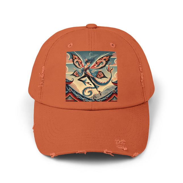 Dragon Fairy of the Temple Unisex Distressed Cap