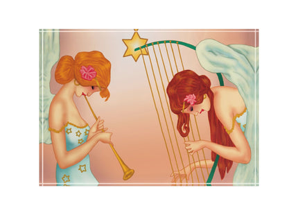 Heavenly Angel Duet Acrylic Art Block