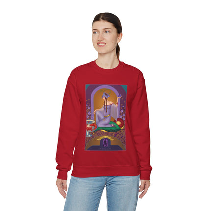 February & Amethyst (from the Gem Series) by Sofia Chiostri Heavy Blend™ Crewneck Sweatshirt