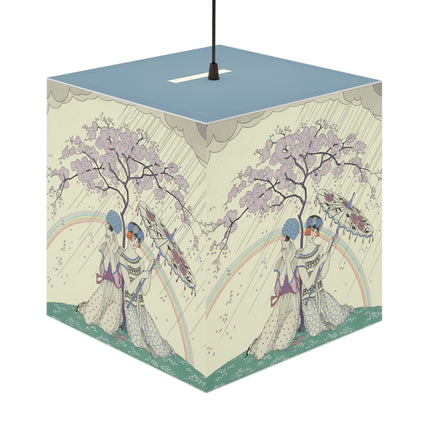 L’Arc-en-Ciel by George Barbier Light Cube Lamp