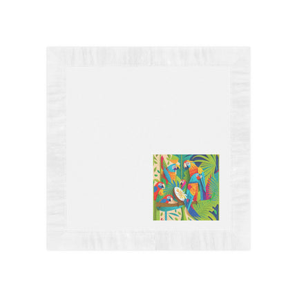 Colorful Macaws White Coined Napkins
