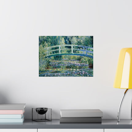 Water Lilies and Japanese Bridge by Claude Monet Matte Horizontal Posters