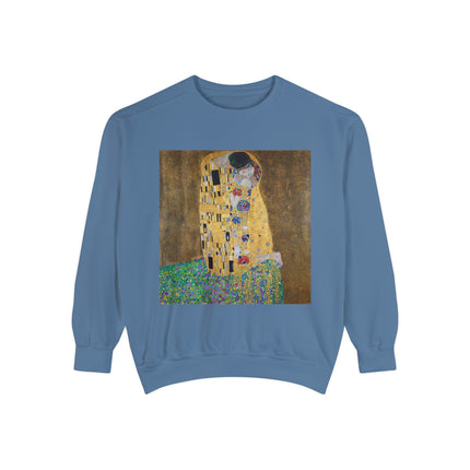 The Kiss by Gustav Klimt Unisex Garment-Dyed Sweatshirt