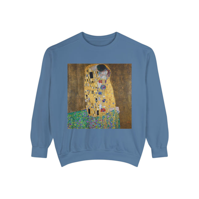 The Kiss by Gustav Klimt Unisex Garment-Dyed Sweatshirt