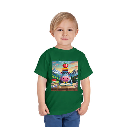 Hippos Hit the Books Toddler Short Sleeve Tee