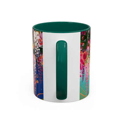 Golden Wisteria Elegance Colorful Mugs (11oz, 15oz)