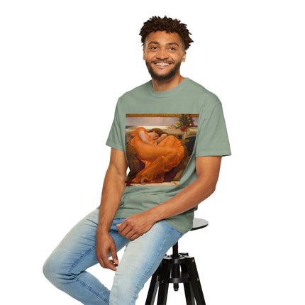 Flaming June by Frederic Leighton Unisex Garment-Dyed T-shirt