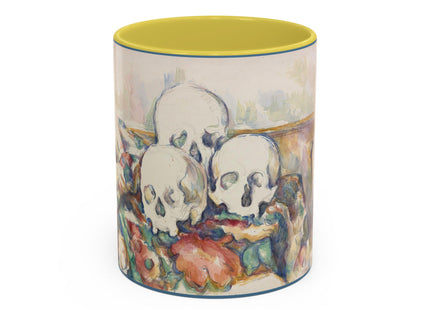 The Three Skulls by Paul Cézanne Colorful Mugs (11oz, 15oz)