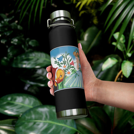 Fairy and Dapper Chick Copper Vacuum Insulated Bottle, 22 oz