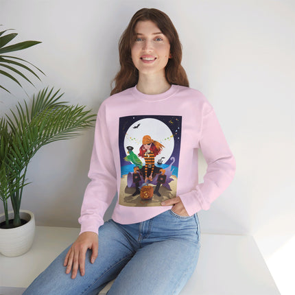 Moonlit Pirate Halloween Unisex Heavy Blend™ Crewneck Sweatshirt
