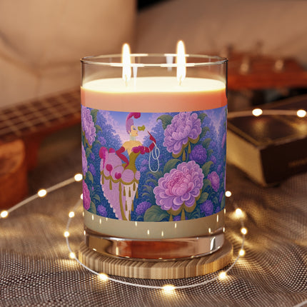 🌸🎭 The Lavender Masquerade Garden Scented Candle – Art Deco Floral Elegance