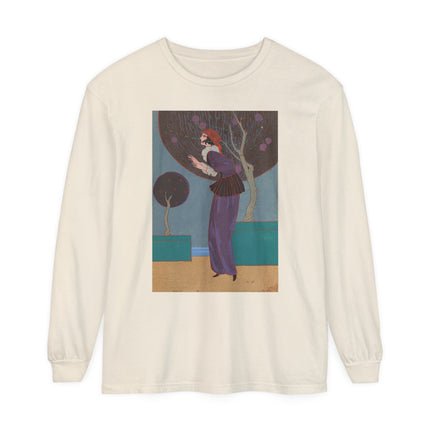 Les Lucioles by Charles Martin Garment-dyed Long Sleeve T-Shirt