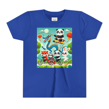Rolling Along Together Youth Short Sleeve Tee