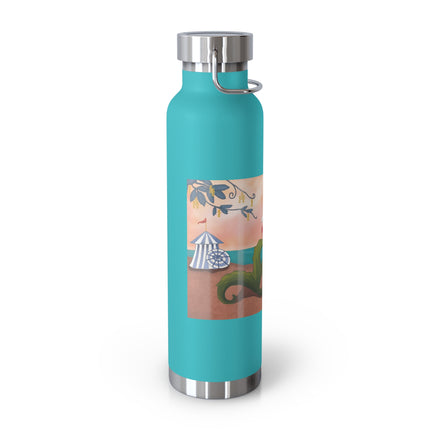 Mermaid with Parasol and Cupid by George Barbier Copper Vacuum Insulated Bottle, 22oz