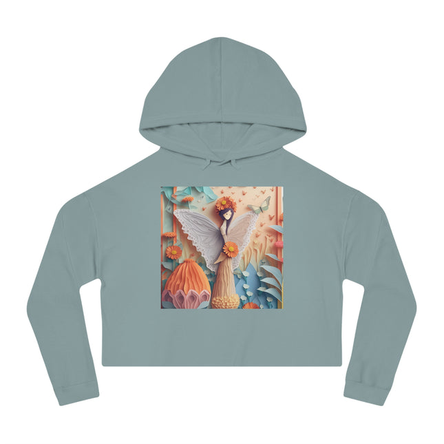 Zinnia Fairy Cropped Hooded Sweatshirt