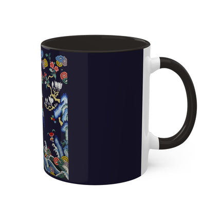 Rank Badge with Mandarin Duck Colorful Mugs, 11oz