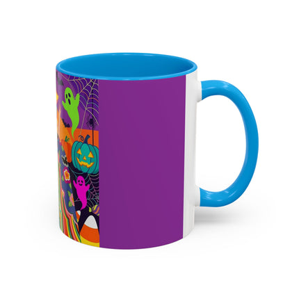 🌈👻 The Rainbow Ghost Masquerade Colorful Mug – Colorful Halloween Charm