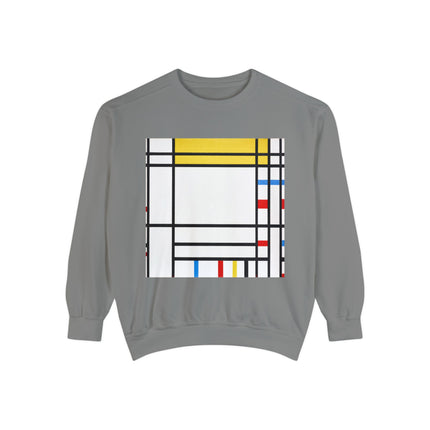Place de la Concorde by Piet Mondrian Garment-Dyed Sweatshirt