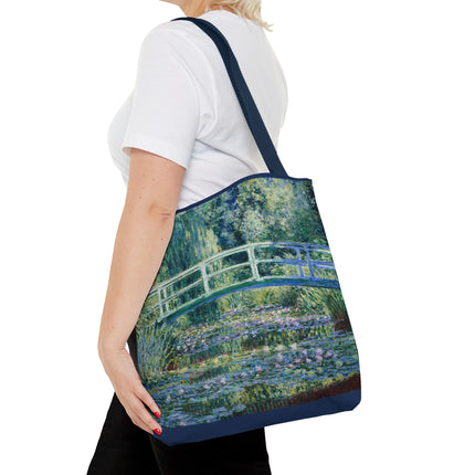 Water Lilies and Japanese Bridge by Claude Monet Tote Bag (AOP)