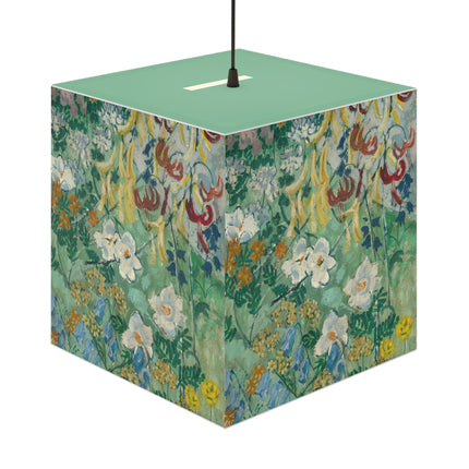 Flowers by August Babberger Light Cube Lamp