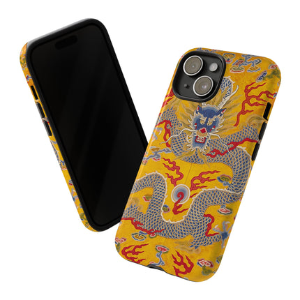 Majestic Dragon Regalia – Imperial 12-Symbol Robe Phone Cases