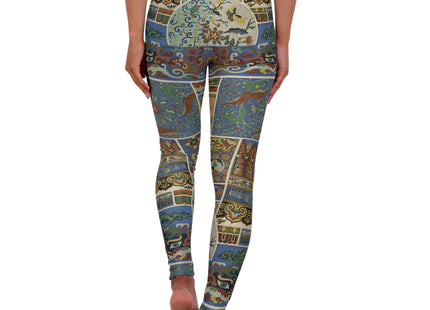 Chinois et Japonais by Auguste Racinet High Waisted Yoga Leggings (AOP)