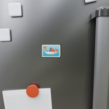 A Rooster's Seafaring Adventure Die-Cut Magnets (5 Sizes)