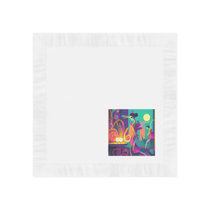 Dance of the Skeleton Ballerinas White Coined Napkins